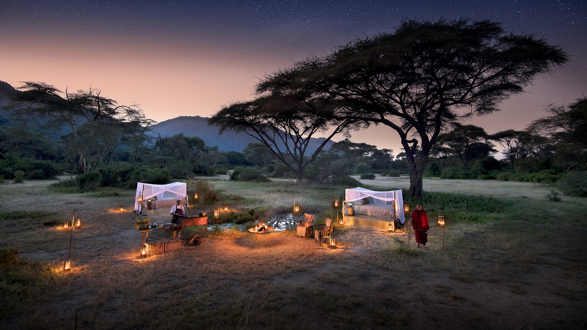 Flying into Tanzania