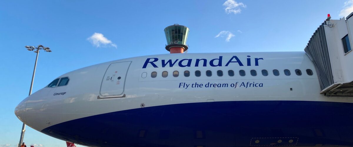 Flying into Kigali