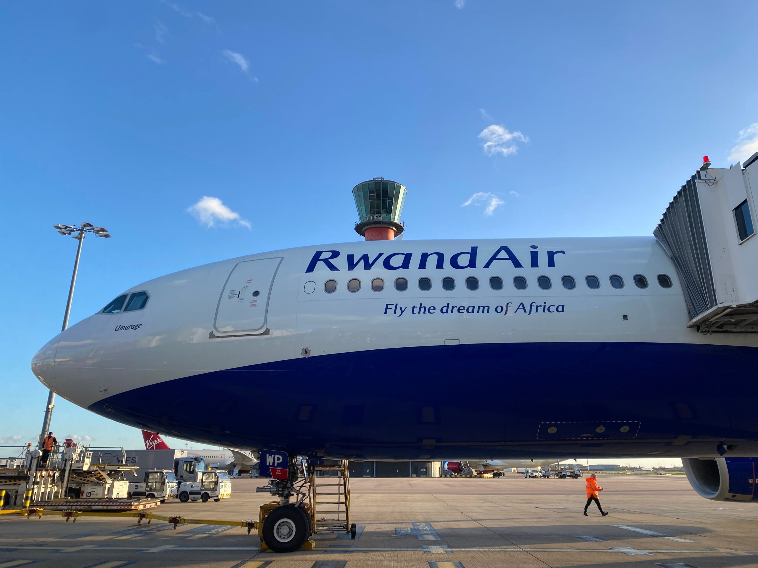 Flying into Kigali