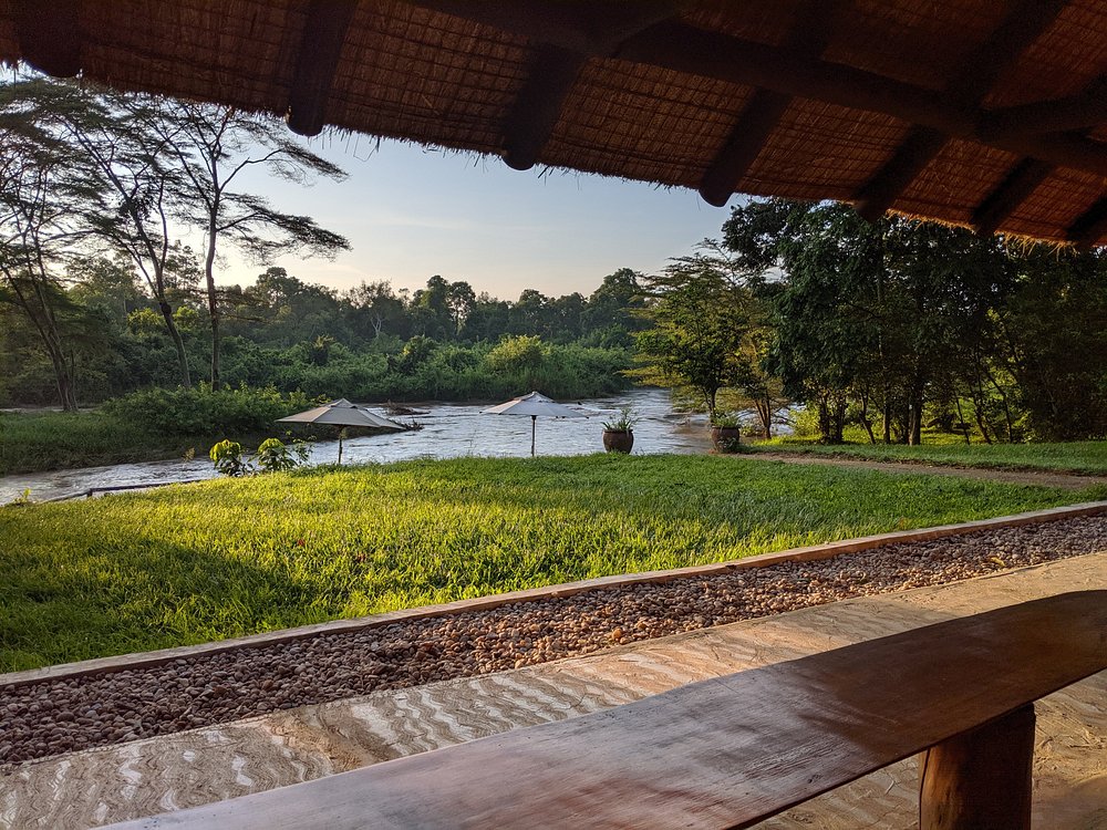View of the river from Ishasha Wilderness Camp